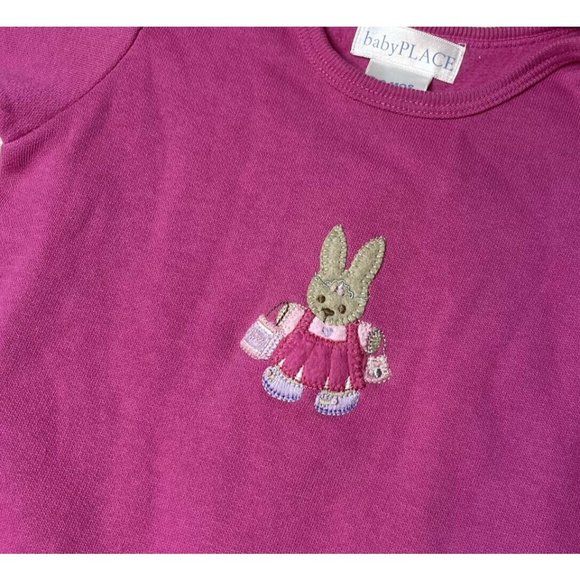 baby childrens place easter outfit 3/6 months pink girl bunny spring new w tags - Picture 3 of 4